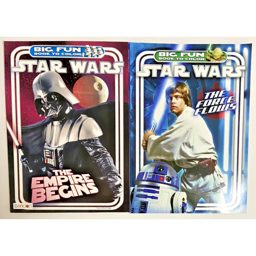 Star Wars Darth Vader & LUKE SKYWALKER Big Fun Books To‎ Color